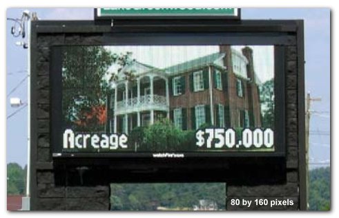 19mm LED signs house photo