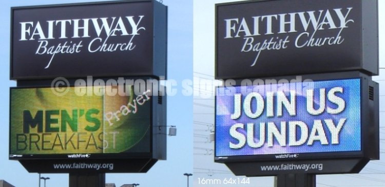 16 mm colour LED signs