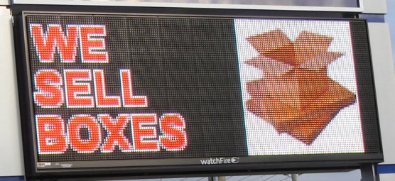 19 mm Colour LED sign