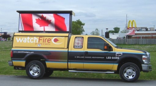 LED Sign Demo Truck Video
