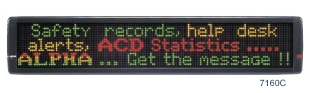 Three line series led signs