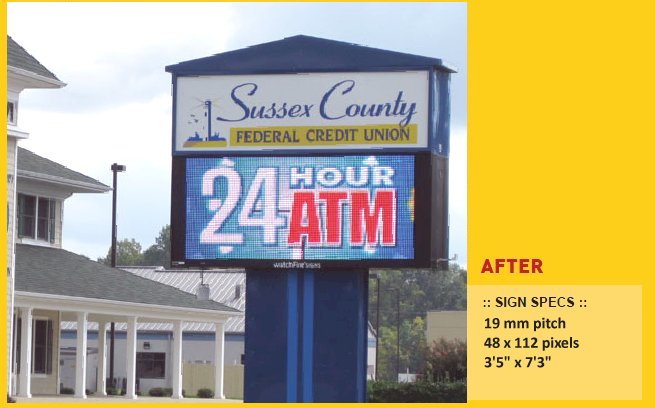 Credit Union LED sign sign photo