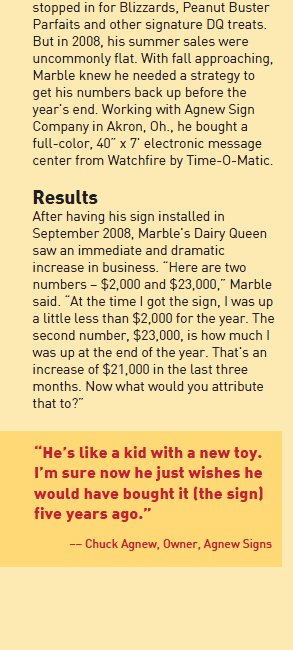 LED Sign case study graphic